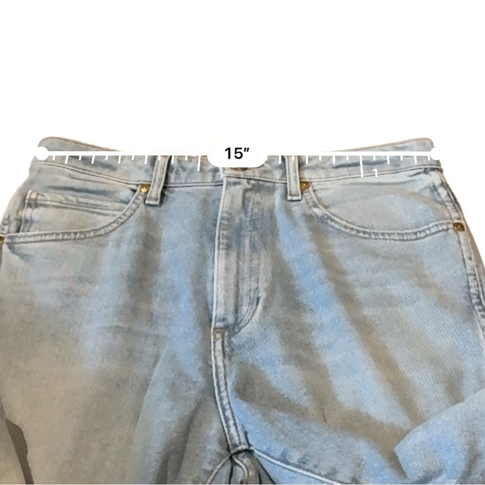 Khaite Vivian Vintage Blue Jeans Women’s Size 30 High Rise Bootcut Cropped Denim - Picture 10 of 12